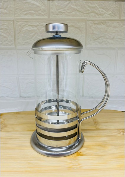 Paslanmaz Çelik 350 ml Cam French Press - Bitki Çayı ve Kahve Demleme Demliği fiyatları