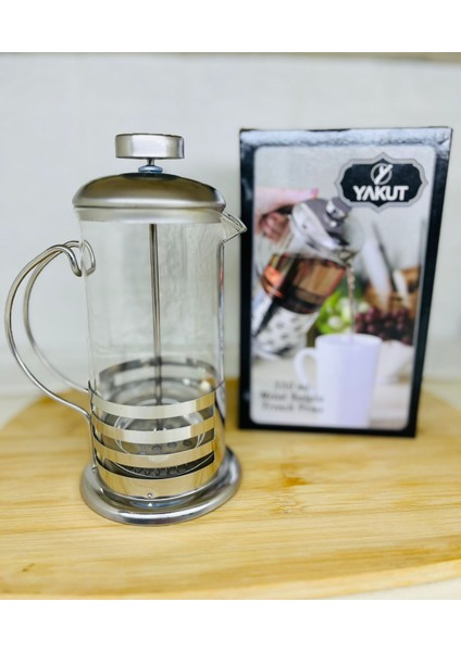 Paslanmaz Çelik 350 ml Cam French Press - Bitki Çayı ve Kahve Demleme Demliği modelleri