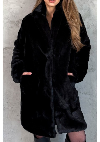 Kadın Uzun Kürk Kaban 99451 fırsatları