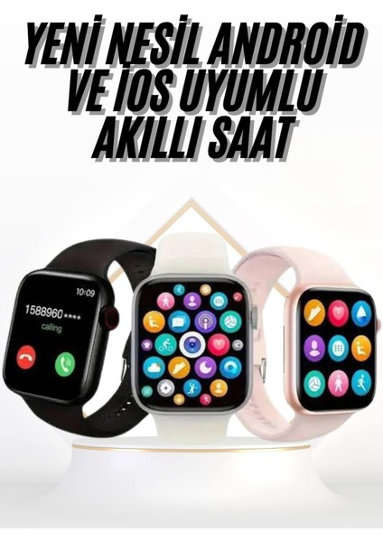 Akıllı Saat Uyku ve Sağlık Takibi Arama Cevaplama 44 mm Amoled Ekran - MCT3926-7254