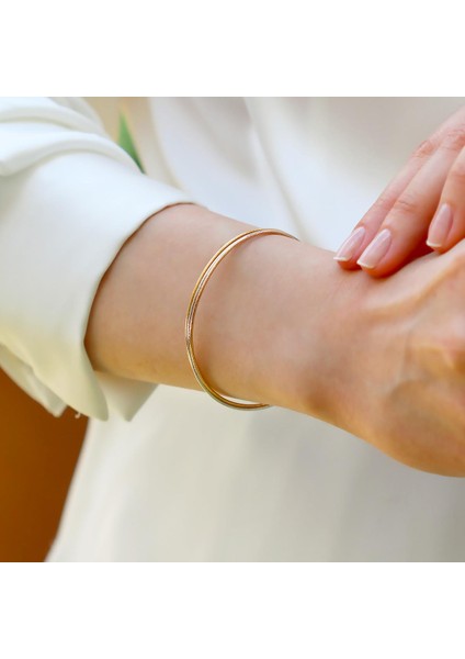 Ajda Modeli 3'lü Gold Gümüş Bileklik