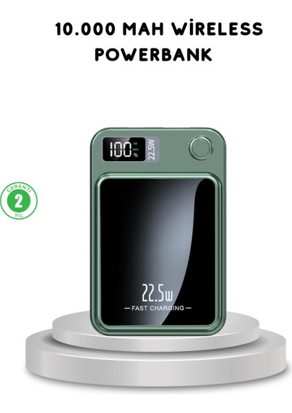 bulurum magsafe powerbank kablosuz şarjlı ve 22.5w hızlı şarj destekli