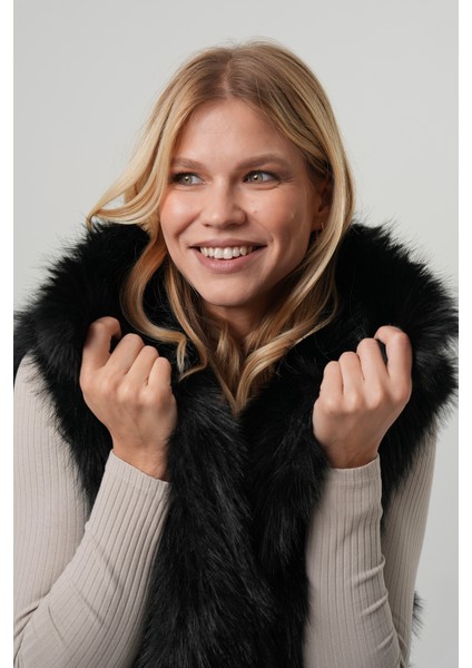 Lıa Kadın Kürk Yelek Kadın Kemerli Kürk Yelek modelleri