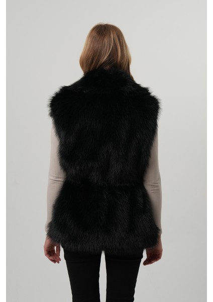 Lıa Kadın Kürk Yelek Kadın Kemerli Kürk Yelek fırsatları