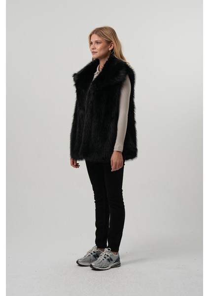 Lıa Kadın Kürk Yelek Kadın Kemerli Kürk Yelek indirimleri