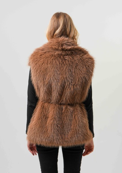 Lıa Kadın Kürk Yelek Kadın Kemerli Kürk Yelek indirimleri