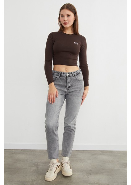 Fiyonk Nakışlı Likralı Crop Body fiyatları