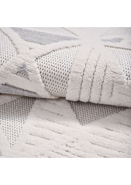 Peri - Kabartmalı Iskandinav Salon, Antre-Hol Koridor Halısı Dokuma Makine Halısı - PL01K fırsatları