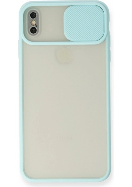 iPhone Xs Max Kılıf Palm Buzlu Kamera Sürgülü Silikon Uaz (K95)