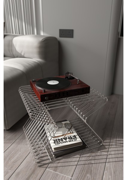 Roma Modern Metal Yan Sehpa | Minimalist Tasarım, Maksimum Fonksiyonellik indirimleri