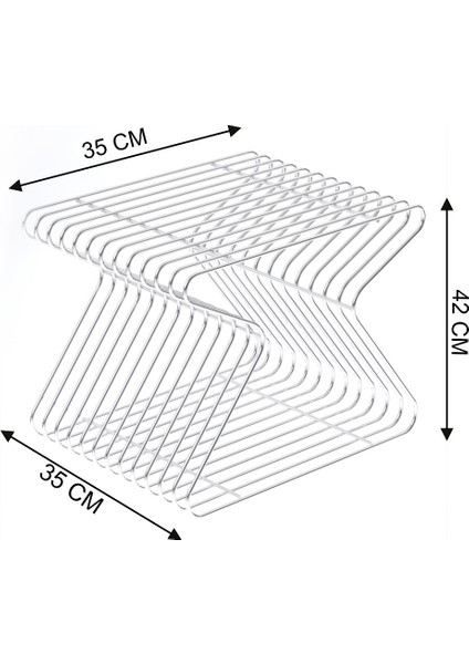 Roma Modern Metal Yan Sehpa | Minimalist Tasarım, Maksimum Fonksiyonellik