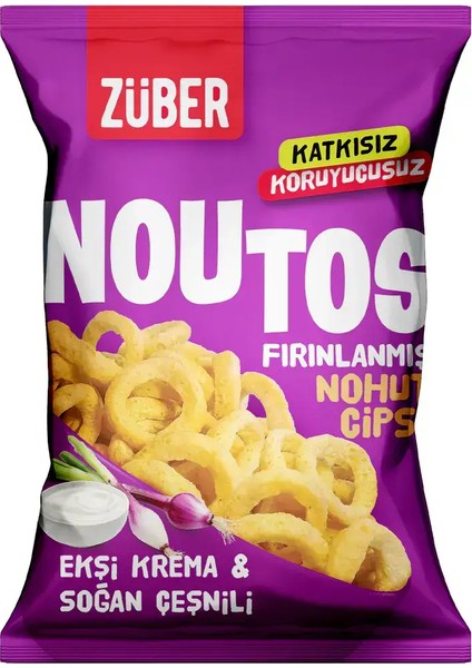 Noutos Fırın Nohut Cipsi 55 gr Ekşi Krema ve Soğan