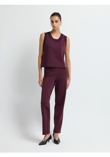 Şerit Detaylı Triko Bluz Murdum 11545586000 modelleri