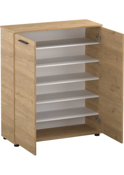 Trendline Çok Amaçlı Iki Kapaklı 5 Raflı Dolap Florida Meşe 91X108X35 cm fırsatları
