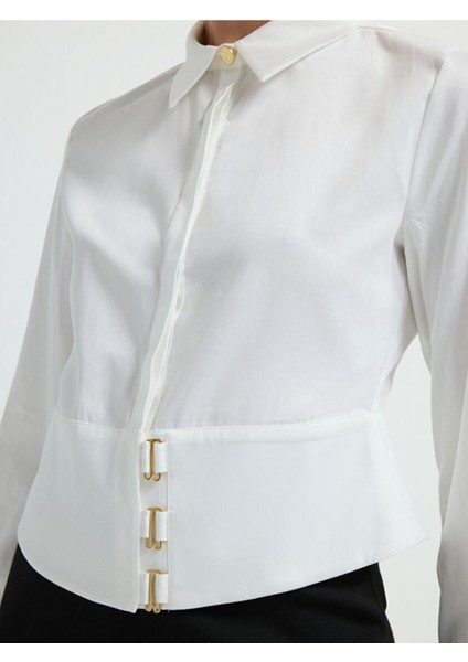 Aksesuar Detaylı Gömlek Beyaz 13042124003 fiyatları