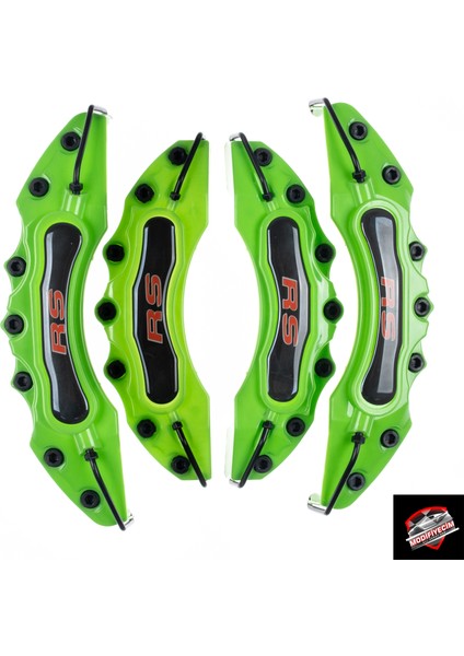 Yeşil Ford Rs (Kırmızı) 4'lü Kaliper Seti Yapıştırma Logolu