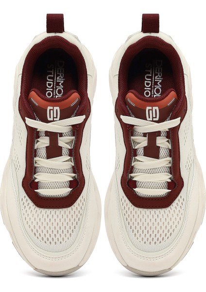 Studio Kadın Beyaz Bağcıklı Kalın Tabanlı Sneaker 25AFD43526F