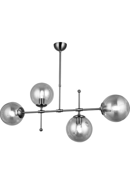 Polino 4'lü Krom Sıralı Avize