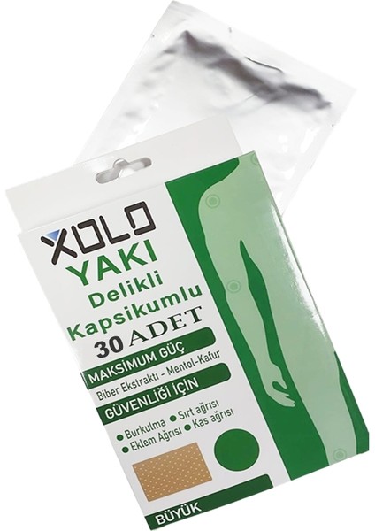 Kapsikumlu Vücut Yakısı 30 Adet Isı Etkili Vücut Yakısı