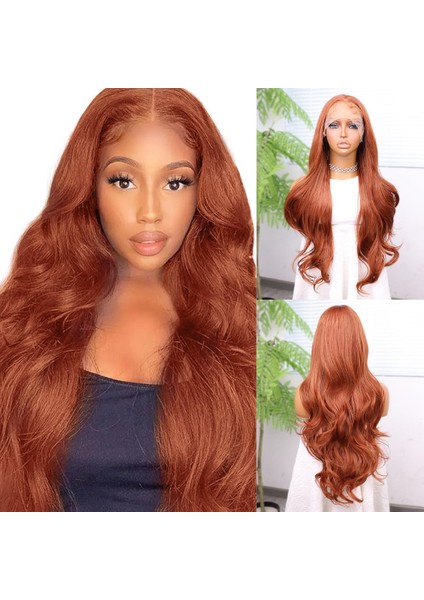 Bakır Bebek Saçlı Fiber Sentetik Tül Peruk