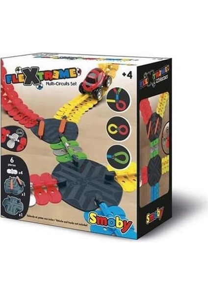 180911, Çoklu Yarış Seti Kavşak Bağlantısı, Diğer Setler ile Bağlantı, 4 Uçlu, Tamamlayıcı, Geçiş Anahtarı, Smoby Multi-Race Set Function And Turnout modelleri