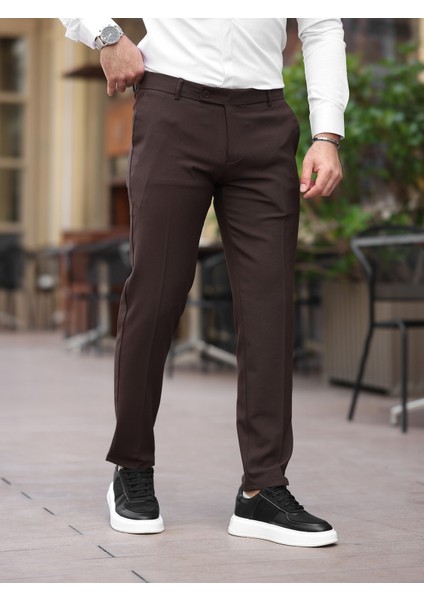 Slim Fit Likralı Kumaş Pantolon modelleri