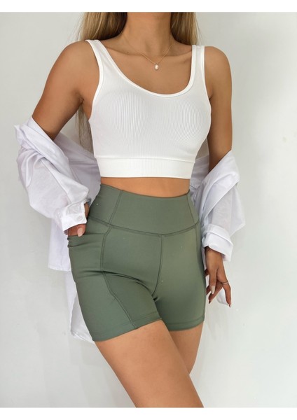 Cepli Şort Tayt - Spor Taytı modelleri