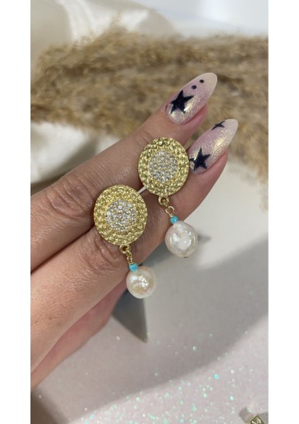 Helenistik Gerçek Incili Küpe