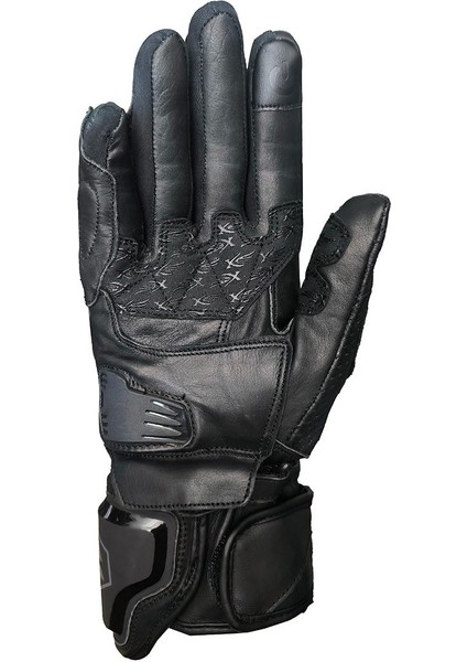 Motosiklet Eldiveni Racing Full Koruma Leather Deri Motorcu Eldiven Siyah fiyatları