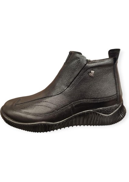 1953874K Düz Taban Ortopedik Deri Günlük Kadın Bot