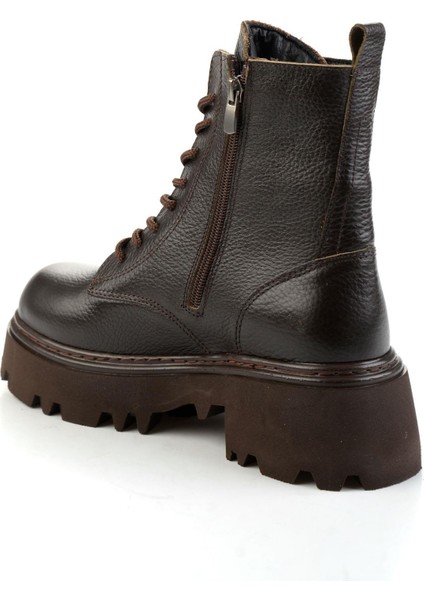 Kahve Hakiki Deri Kadın Bot & Bootie K02678020903 modelleri