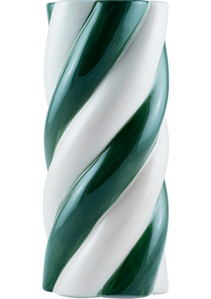 - Camila Amor Del Color El Boyaması Yeşil Vazo