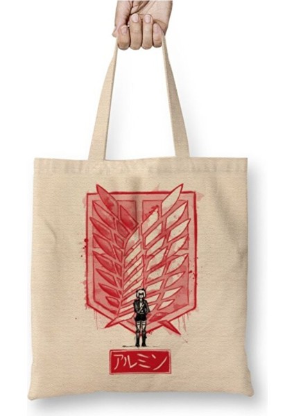 Attack On Titan Traditional Armin Bez Çanta Uzun Saplı Alışveriş Çantası Plaj Çantası