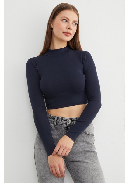 Basic Yarım Balıkçı Yaka Crop Body fiyatları