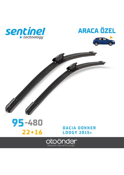 Sentinel Dacia Lodgy 2015 Silecek Takımı (550X410MM) (Cam Sabunu Hediyeli) fiyatları