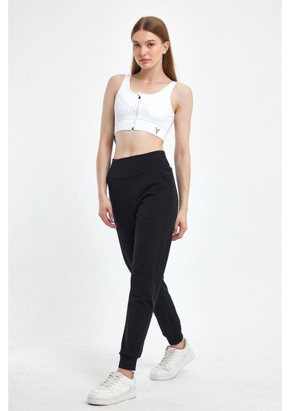 Eşofman Yüksek Bel Lastikli Paça Eşofman Altı