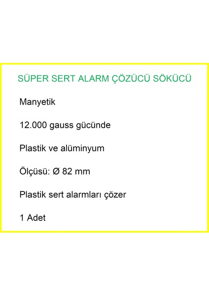 Süper Alarm Etiketi Çözücü Sökücü modelleri