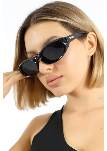 Kadın Geometrik Siyah UV400 Güneş Gözlüğü WP25-33 C2 modelleri
