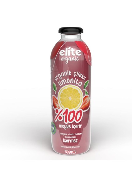 Organik Çilekli Limonata 700 Ml