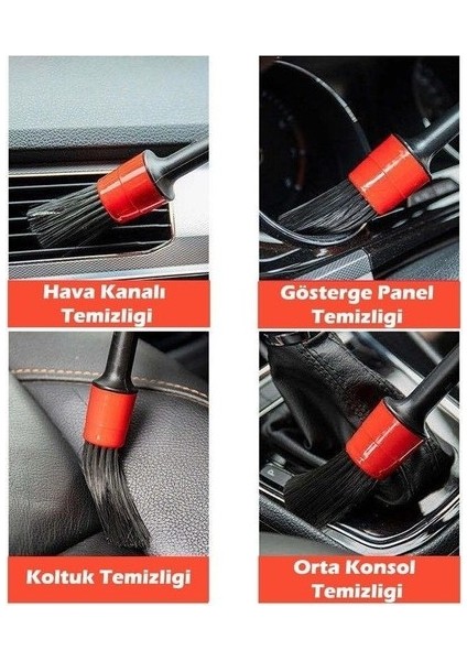 Araba Temizlik Detay Fırçası 5li Set (5332) modelleri