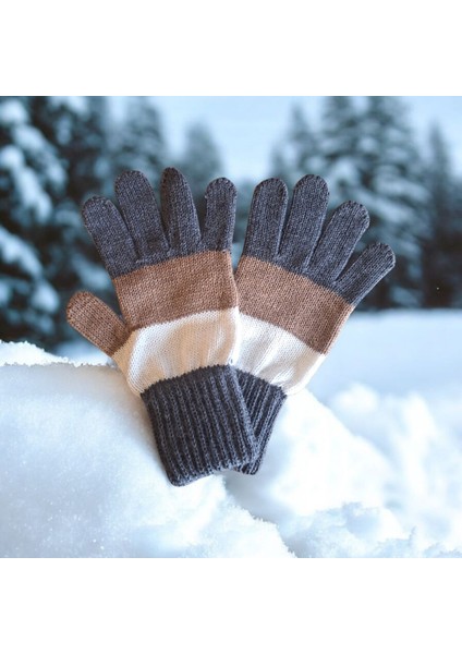 Garson Beden Erkek Çocuk Eldiven Antrasit- 8-12 Yaş