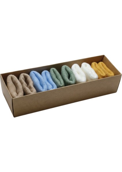 Organik Pamuk Unisex 5'li Kutulu Dino Yeni Doğan Bebek Çorabı-Çocuk Çorabı modelleri