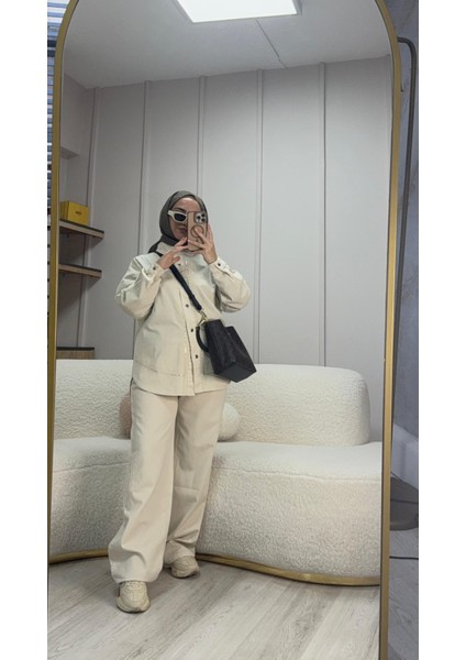 Semra Ilhan Pamuklu Taş Detaylı Alt Üst Takım