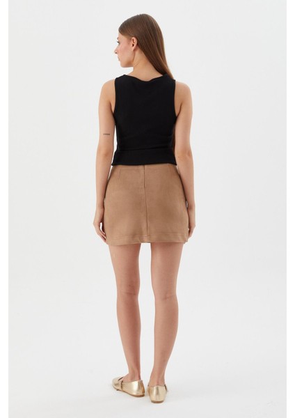 Süet Etek Bej indirimleri