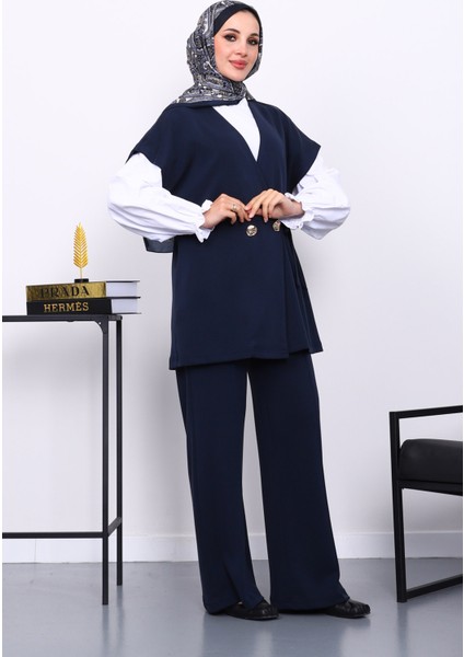 Lacivert Yelek Pantolonlu Cupra Modal Takım modelleri