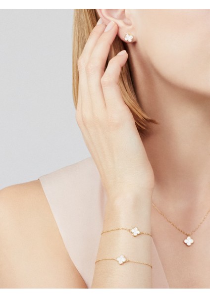 Van Cleef & Arpels Sweet Alhambra Bileklik Bezay Sedef 925 Ayar Gümüş fiyatları