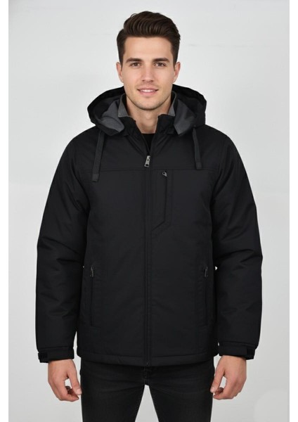 Erkek Kapüşonlu Mevsimlik Spor Mont 99537 BBGL-ST04876