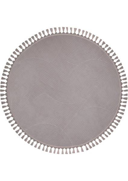 Rölyef Joy Daire Vizon Kaymaz Taban Kesme Halı Pon Pon fiyatları