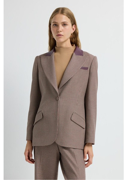 Mono Kapama Kazayağı Desenli Ceket Eks.murdum 11945568000