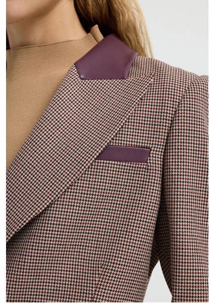 Mono Kapama Kazayağı Desenli Ceket Eks.murdum 11945568000 fırsatları